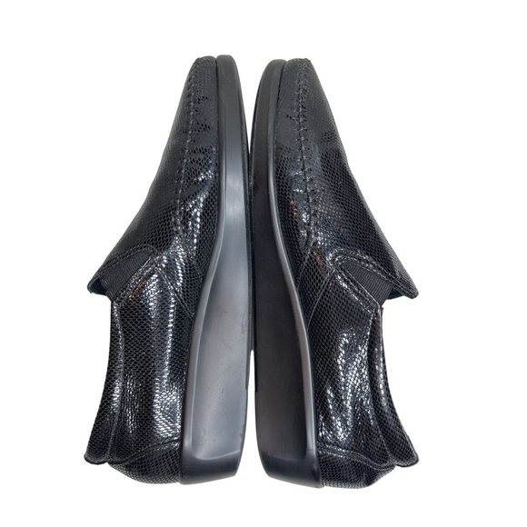 SAS Dream Black Snake Slip On Loafers Size 10 Tripad Comfort Shoes Suppo… - Picture 8 of 10